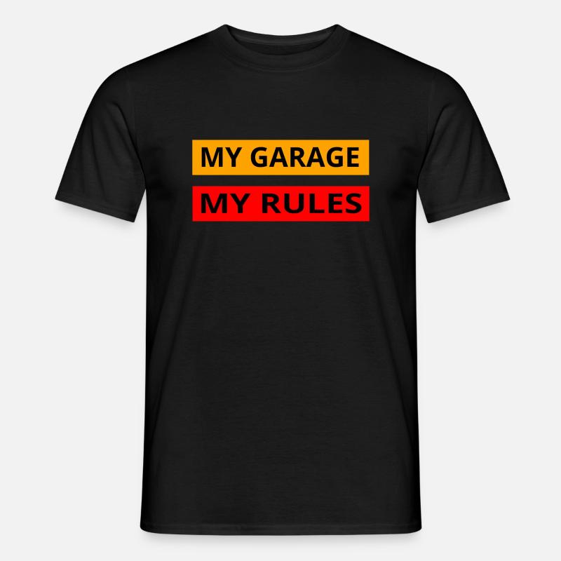 Garage - Männer T-Shirt - Schwarz