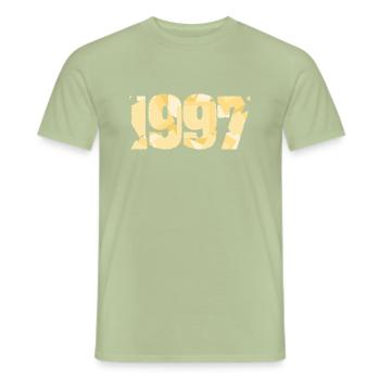 1997 - Men's T-Shirt - sage - Front - AI Model Male 178 light (178cm)