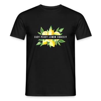 Easy Peasy Lemon Squeezy - Men's T-Shirt - black - Front - AI Model Male 178 light (178cm)