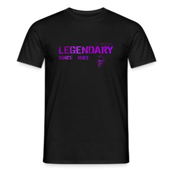 Legendary since 1983 Geschenk - Männer T-Shirt - Schwarz - Vorne - AI Model Male 178 light (178cm)
