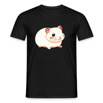 Mignon Dessin Animé Hamster Love Pet 11 - T-shirt homme - noir - Devant - AI Model Male 178 light (178cm)