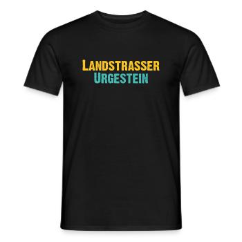 Landstrasser Urgestein - Wiener Bezirks, Ureinwohn - Männer T-Shirt - Schwarz - Vorne - AI Model Male 178 light (178cm)