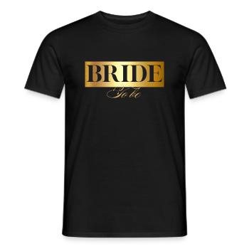 bride to be gold-la mariée - T-shirt homme - noir - Devant - AI Model Male 178 light (178cm)