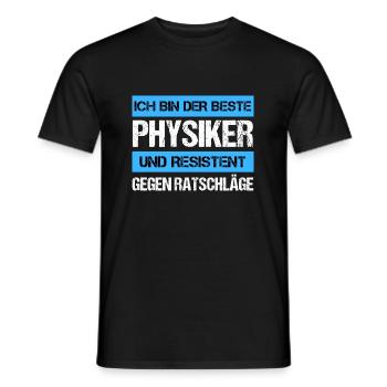 Resistenter Physiker - Männer T-Shirt - Schwarz - Vorne - AI Model Male 178 light (178cm)