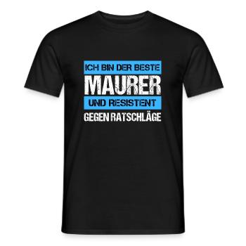 Maçon résistant - T-shirt homme - noir - Devant - AI Model Male 178 light (178cm)