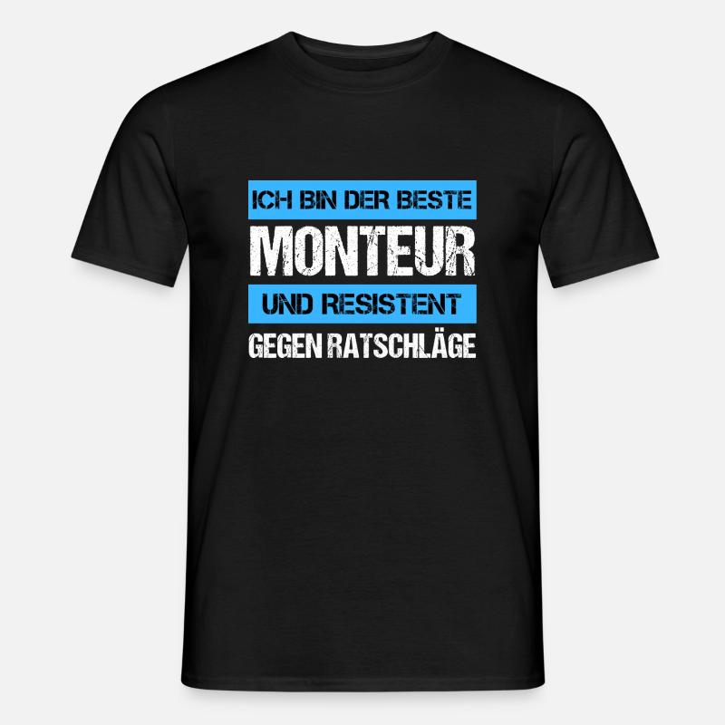 Resistenter Monteur - Männer T-Shirt - Schwarz