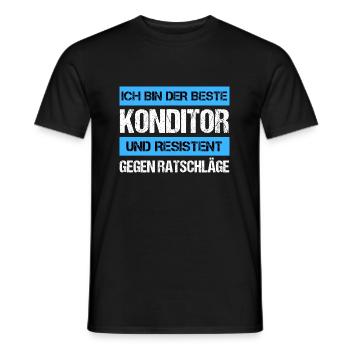 Confiseur résistant - T-shirt homme - noir - Devant - AI Model Male 178 light (178cm)