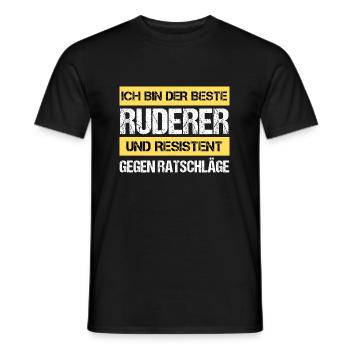 Resistenter Ruderer - Männer T-Shirt - Schwarz - Vorne - AI Model Male 178 light (178cm)