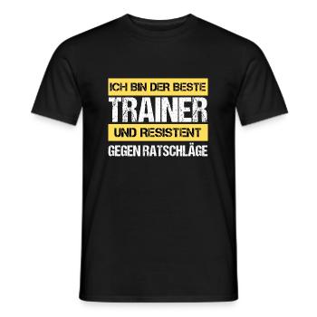 Resistant Trainer - Men's T-Shirt - black - Front - AI Model Male 178 light (178cm)