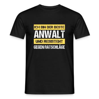 Défenseur résistant - T-shirt homme - noir - Devant - AI Model Male 178 light (178cm)