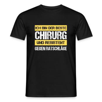 Resistenter Chirurg - Männer T-Shirt - Schwarz - Vorne - AI Model Male 178 light (178cm)