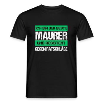 Resistant Mason - Men's T-Shirt - black - Front - AI Model Male 178 light (178cm)