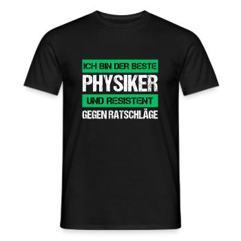 Resistenter Physiker - Männer T-Shirt - Schwarz - Vorne - AI Model Male 178 light (178cm)