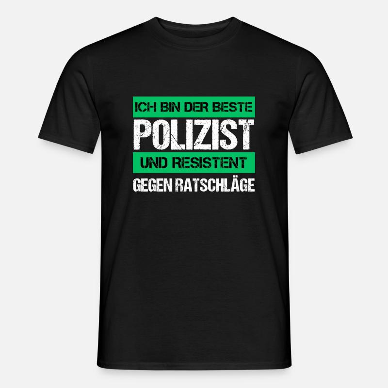 Resistenter Polizist - Männer T-Shirt - Schwarz
