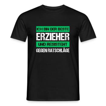 Resistenter Erzieher - Männer T-Shirt - Schwarz - Vorne - AI Model Male 178 light (178cm)