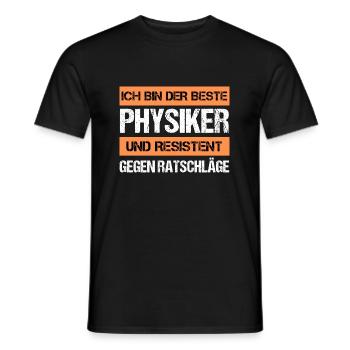 Resistenter Physiker - Männer T-Shirt - Schwarz - Vorne - AI Model Male 178 light (178cm)