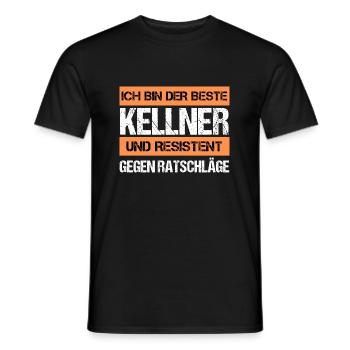Resistant Waiter - Men's T-Shirt - black - Front - AI Model Male 178 light (178cm)