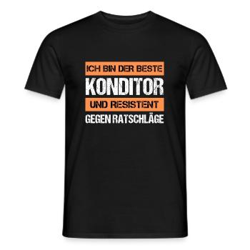 Confiseur résistant - T-shirt homme - noir - Devant - AI Model Male 178 light (178cm)