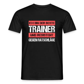 Resistant Trainer - Men's T-Shirt - black - Front - AI Model Male 178 light (178cm)