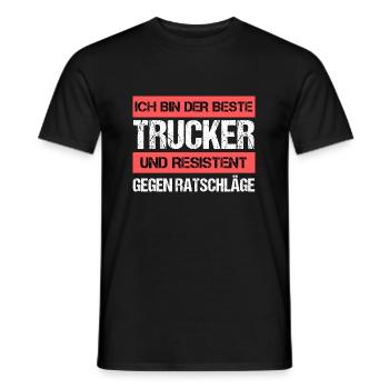 Camionneur résistant - T-shirt homme - noir - Devant - AI Model Male 178 light (178cm)