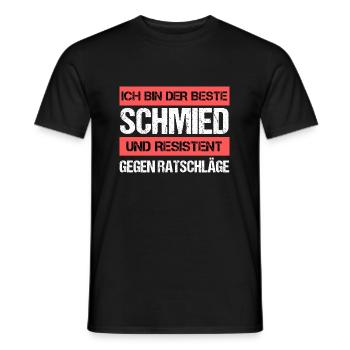 Forgeron résistant - T-shirt homme - noir - Devant - AI Model Male 178 light (178cm)