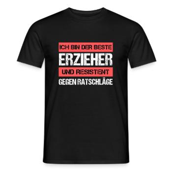 Resistenter Erzieher - Männer T-Shirt - Schwarz - Vorne - AI Model Male 178 light (178cm)