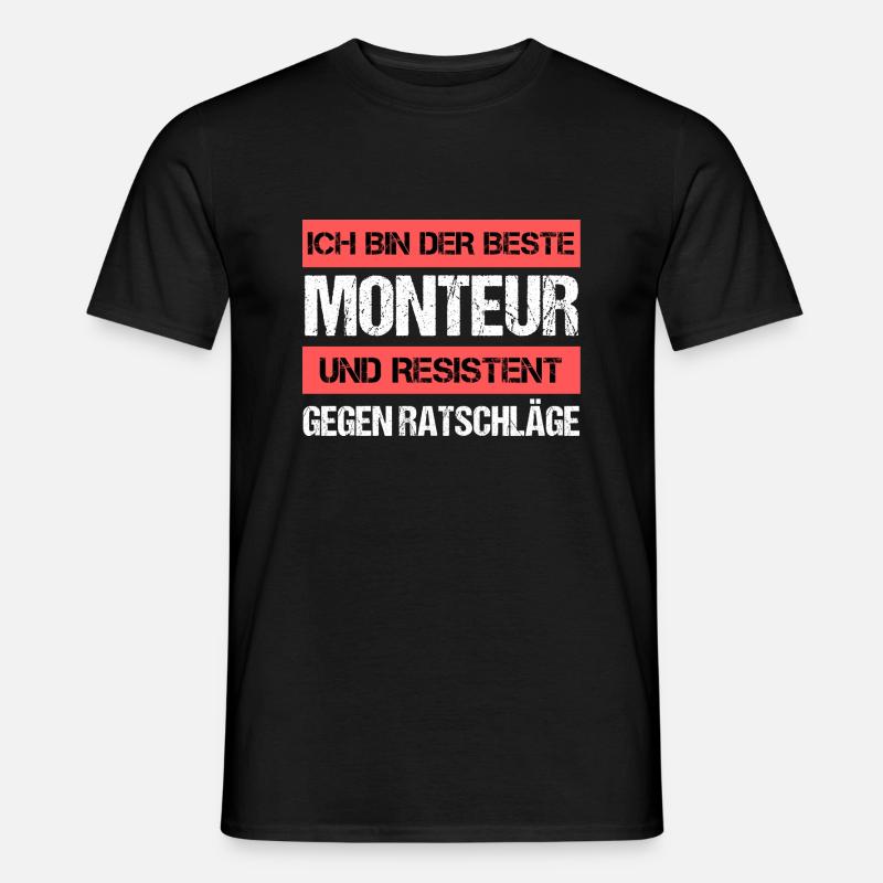Resistenter Monteur - Männer T-Shirt - Schwarz