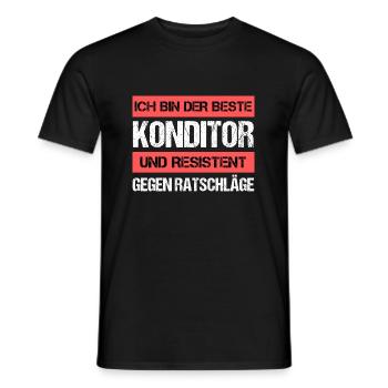 Confiseur résistant - T-shirt homme - noir - Devant - AI Model Male 178 light (178cm)