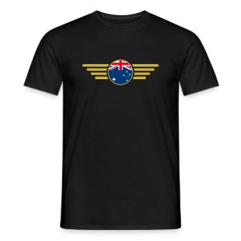 Ich liebe Australien, Eleganz Stil Design T-Shirt - Männer T-Shirt - Schwarz - Vorne - AI Model Male 178 light (178cm)
