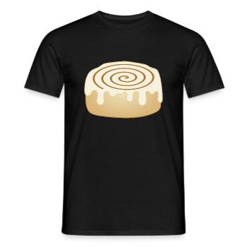 Rouleau à la cannelle - T-shirt homme - noir - Devant - AI Model Male 178 light (178cm)