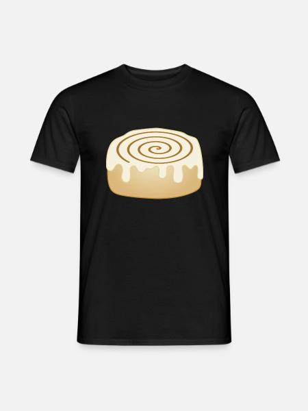 cinnamon roll - Men's T-Shirt - black