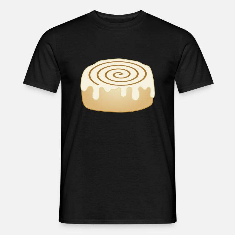 Zimtschnecke - Männer T-Shirt - Schwarz
