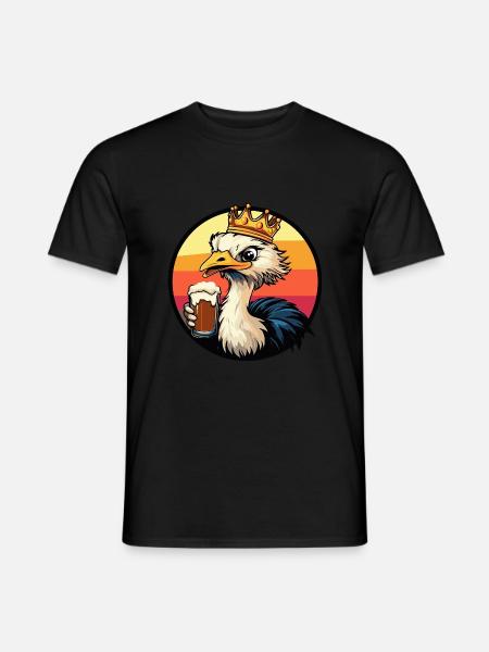 Strauß Bier - Männer T-Shirt - Schwarz