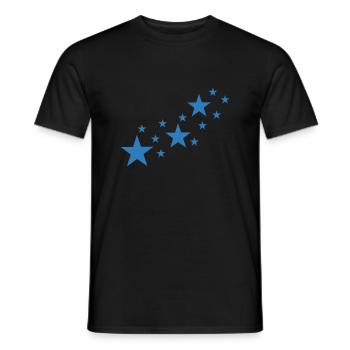 Star, les étoiles - T-shirt homme - noir - Devant - AI Model Male 178 light (178cm)