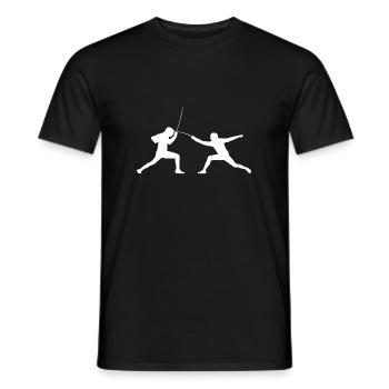 Cadeau Escrime Escrime De combat - T-shirt homme - noir - Devant - AI Model Male 178 light (178cm)