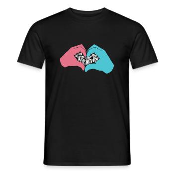 Ich werde nie aufhören, mich in dich zu verlieben - Männer T-Shirt - Schwarz - Vorne - AI Model Male 178 light (178cm)