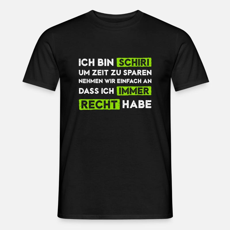 Schiedsrichter hat immer Recht - Männer T-Shirt - Schwarz