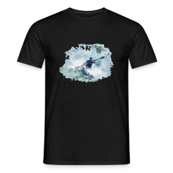 Kayak - T-shirt homme - noir - Devant - AI Model Male 178 light (178cm)