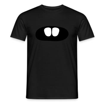 Teeth funny - Men's T-Shirt - black - Front - AI Model Male 178 light (178cm)