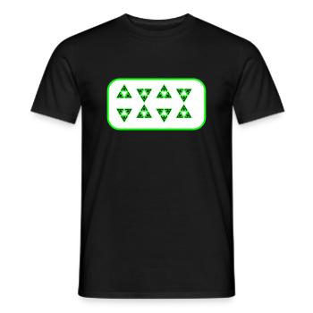 Abstract - Männer T-Shirt - Schwarz - Vorne - AI Model Male 178 light (178cm)