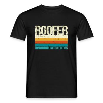 Bauarbeiter Dachdecker Geschenkidee - Männer T-Shirt - Schwarz - Vorne - AI Model Male 178 light (178cm)