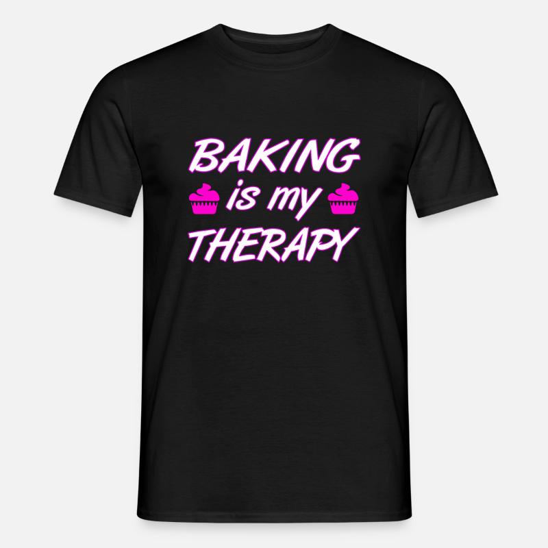 Backen - Männer T-Shirt - Schwarz