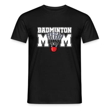 Badminton Mom Badminton Player Shuttlecock Sports - Männer T-Shirt - Schwarz - Vorne - AI Model Male 178 light (178cm)