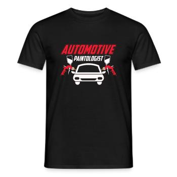 Automotive Paintologist Auto Body Technician Pain - Men's T-Shirt - black - Front - AI Model Male 178 light (178cm)