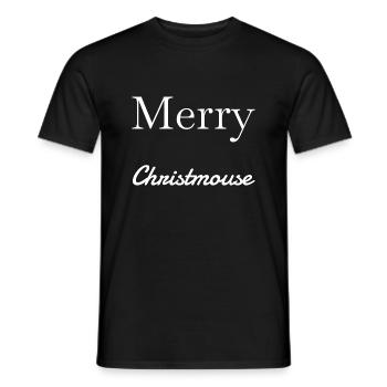 cadeau d’anniversaire tshirt animal du père noël maladroit - T-shirt homme - noir - Devant - AI Model Male 178 light (178cm)