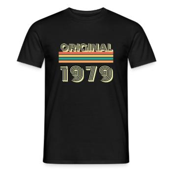 Original 1979 Jahrgang Vintage Retro - T-shirt homme - noir - Devant - AI Model Male 178 light (178cm)