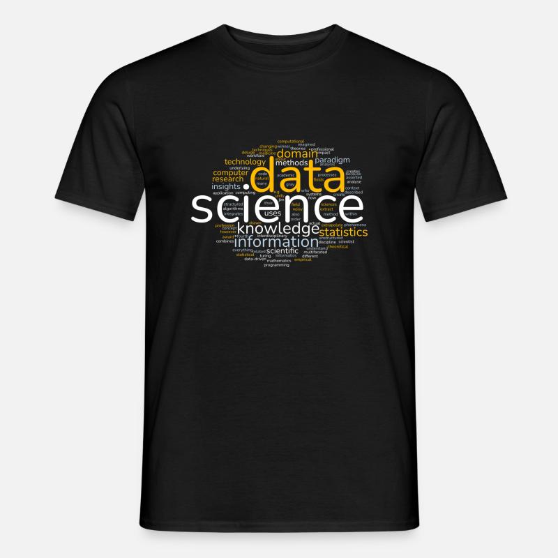 Data Science Word Cloud - Men’s T-shirt - black