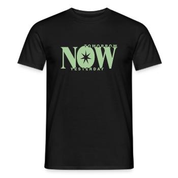 demain maintenant hier - T-shirt homme - noir - Devant - AI Model Male 178 light (178cm)