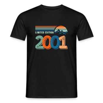 Limited edition 2001 - Men's T-Shirt - black - Front - AI Model Male 178 light (178cm)