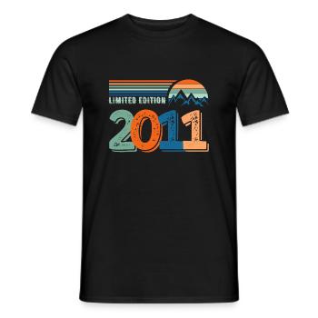 Limitierte Auflage 2011 - Männer T-Shirt - Schwarz - Vorne - AI Model Male 178 light (178cm)